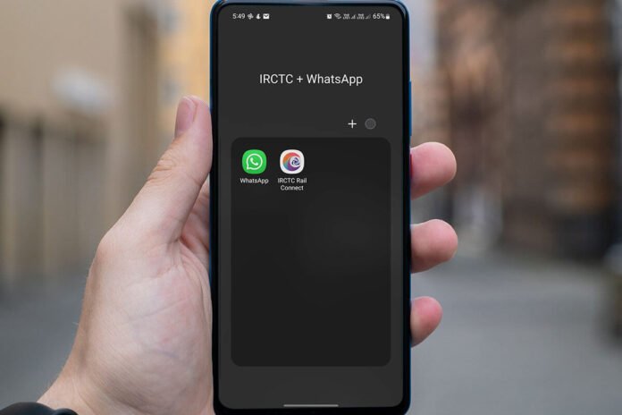 irctc + whatsapp